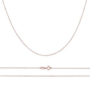 Basic Rose Gold Chain Necklace 18" NEW
